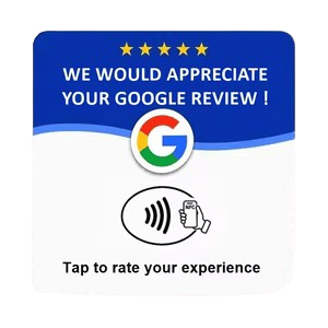 Google NFC review card